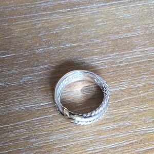 David Yurman crossover ring. Size 6